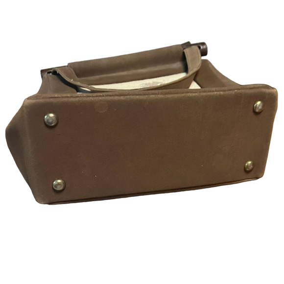 Vintage Road Runner Purse Tote Bag Embroidered Dessert Cottage Core Wooden - Picture 5 of 12